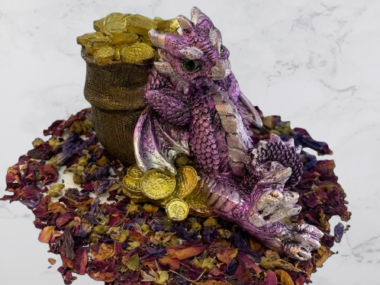 Dragón del Dinero Morado