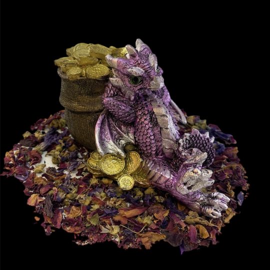 Dragón del Dinero Morado