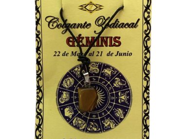 Colgante Mineral Géminis